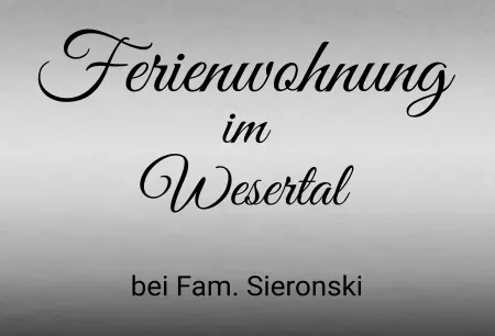 Geschaeftsschilder Tuerschilder Eingang Firma Ferienwohnung im Wesertal Bild