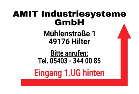 Geschaeftsschilder Tuerschilder EingangFirma AMIT Industriesysteme GmbH Bild