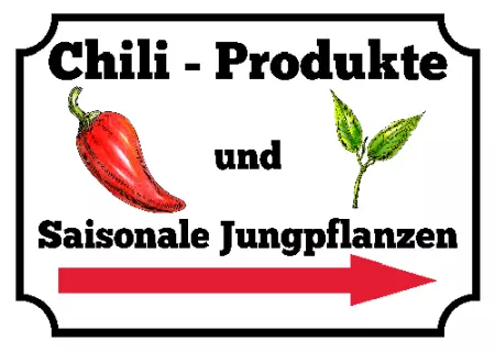 Geschaeftsschilder Tuerschilder Eingang Firma Chili - Produkte Bild