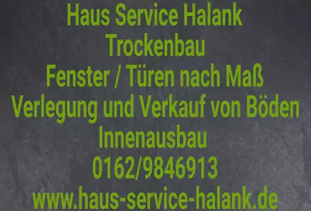 Geschaeftsschilder Tuerschilder EingangFirma Haus Service Halank Bild
