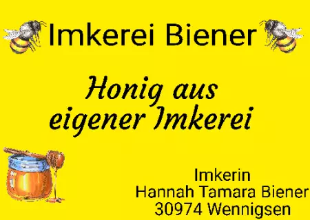 Geschaeftsschilder Tuerschilder Eingang Firma Imkerei Biener Bild
