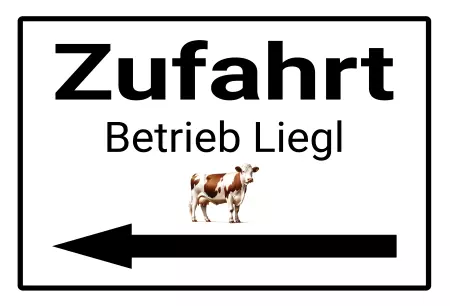 Geschaeftsschilder Tuerschilder Eingang Firma Zufahrt Berieb Liegl Bild